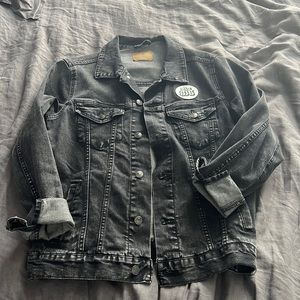 The “big gig” black denim jacket